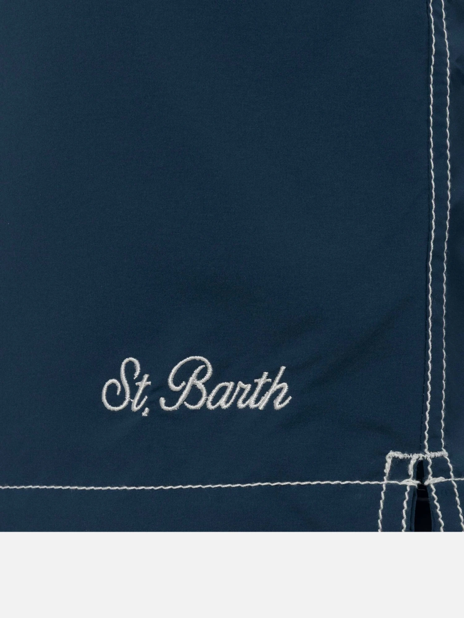 MC2 Saint Barth Navy Blue Long Swim Shorts Patmos 6 MC2 Saint Barth Navy Blue Long Swim Shorts Patmos - Image 4