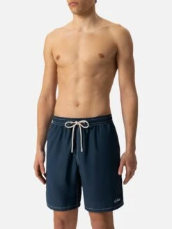 MC2 Saint Barth Navy Blue Long Swim Shorts Patmos 14 MC2 Saint Barth Navy Blue Long Swim Shorts Patmos -MC2 Saint Barth Shop UID PATM00500203H MAN SWIMSHORT BLUE 20250301133500 05