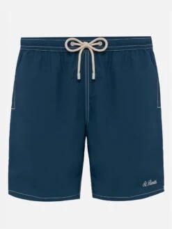 MC2 Saint Barth Navy Blue Long Swim Shorts Patmos