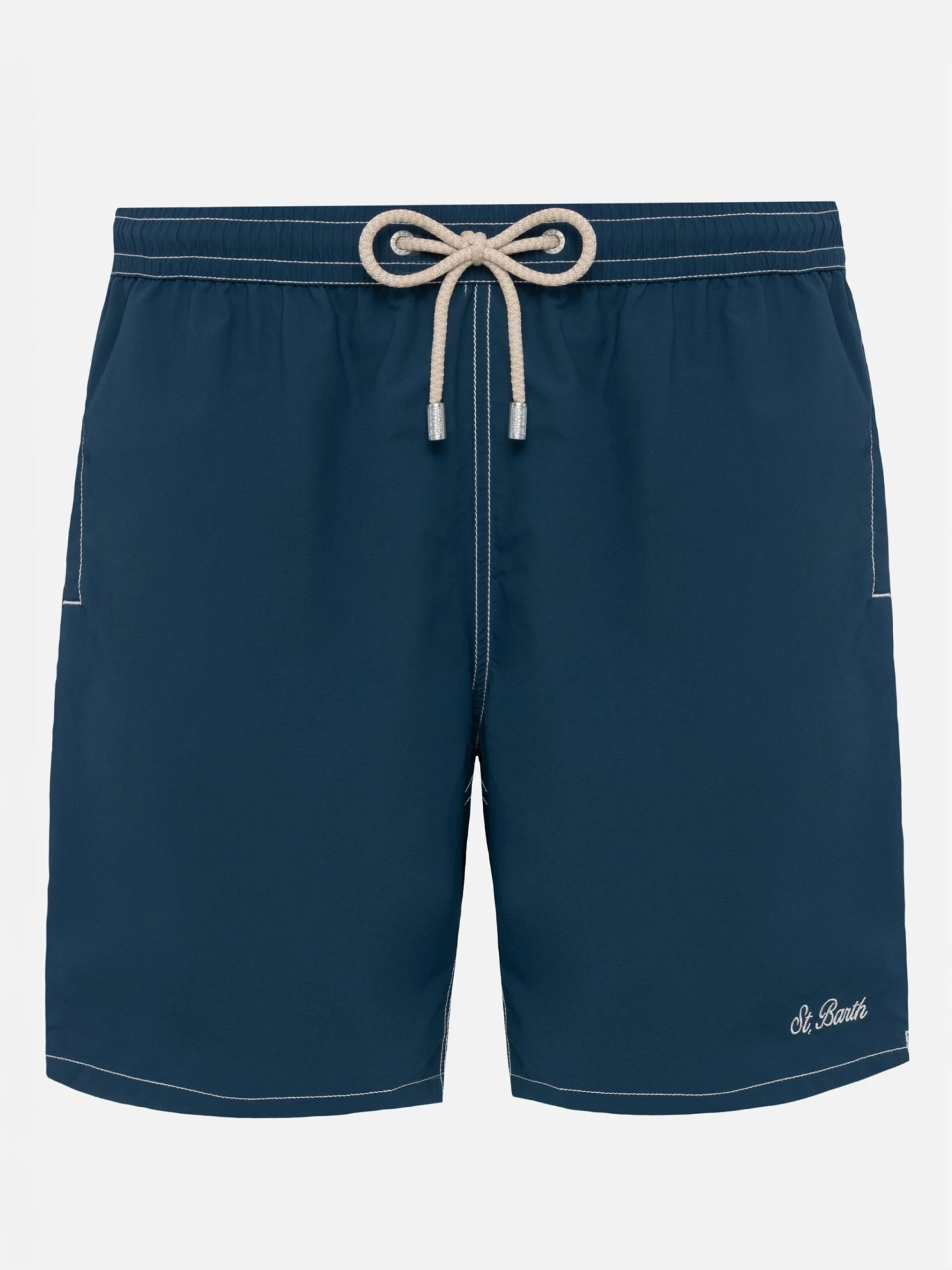 MC2 Saint Barth Navy Blue Long Swim Shorts Patmos 3 MC2 Saint Barth Navy Blue Long Swim Shorts Patmos