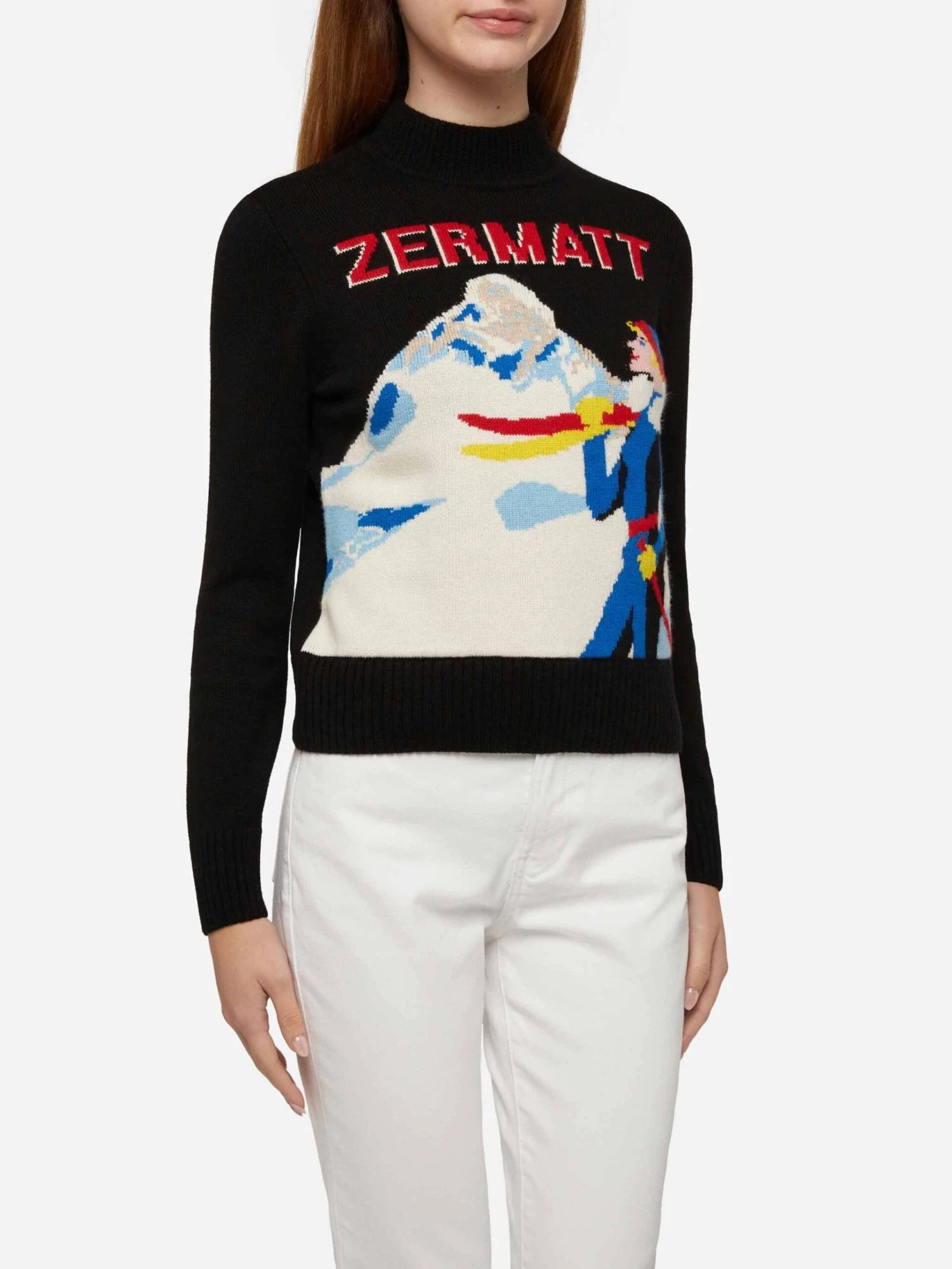 MC2 Saint Barth Crewneck Sweater New Queen With Zermatt Postcard Jacquard 3 MC2 Saint Barth Crewneck Sweater New Queen With Zermatt Postcard Jacquard