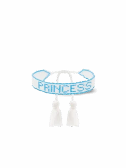 MC2 Saint Barth Pearls Bracelet With Princess Lettering