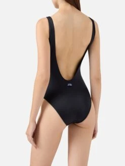 MC2 Saint Barth Perry Scoopback One-piece Swimsuit With Logo Tape -MC2 Saint Barth Shop UID PER0001E4 WOMAN ONEPIECE BLACK MC2 MC2 20250807153512 3