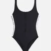 MC2 Saint Barth Perry Scoopback One-piece Swimsuit With Logo Tape 2 MC2 Saint Barth Perry Scoopback One-piece Swimsuit With Logo Tape -MC2 Saint Barth Shop UID PER0001E4 WOMAN ONEPIECE BLACK MC2 MC2 4