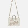 MC2 Saint Barth Linen Phone Bag With Beige Striped Print 2 MC2 Saint Barth Linen Phone Bag With Beige Striped Print -MC2 Saint Barth Shop UID PHONE00100131H WOMAN BAG WHITE 0 0 20250320130000 1