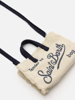 MC2 Saint Barth Off-white Cotton Canvas Phone Bag -MC2 Saint Barth Shop UID PHONE00103276H ACCESORY BAG WHITE 03