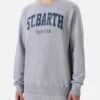 MC2 Saint Barth Ponza Crewneck Cotton Sweatshirt With St. Barth Sport Club Print