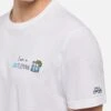 MC2 Saint Barth Classic Fit Cotton Jersey T-shirt Portofino With I Am A GINtleman Embroidery -MC2 Saint Barth Shop UID POT000102374H MAN T SHIRT WHITE COCKTAIL MC2 2