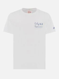 MC2 Saint Barth Classic Fit Cotton Jersey T-shirt Portofino With Only Fantastic Embroidery 10 MC2 Saint Barth Classic Fit Cotton Jersey T-shirt Portofino With Only Fantastic Embroidery -MC2 Saint Barth Shop UID POT000102485H MAN T SHIRT WHITE 20250304171944 04