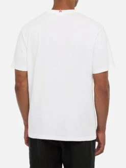MC2 Saint Barth Cotton Jersey T-shirt Portofino With St. Barth Habituè Embroidery -MC2 Saint Barth Shop UID POT000103714H MAN T SHIRT WHITE EMBROIDERY MC2 20250704173518 3