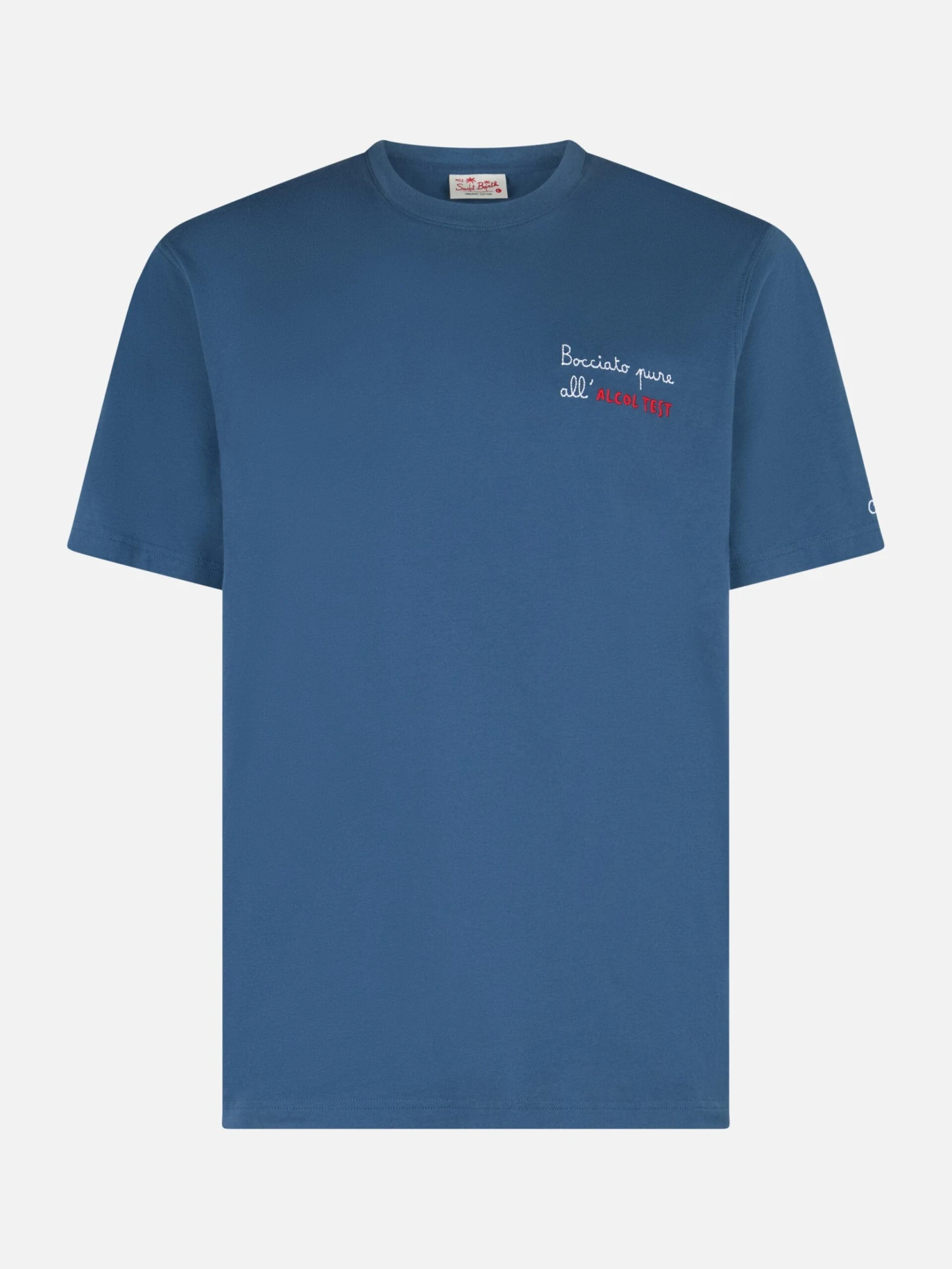 MC2 Saint Barth Man Classic Fit Cotton Jersey T-shirt Portofino With Bocciato Pure All'alcol Test Embroidery 6 MC2 Saint Barth Man Classic Fit Cotton Jersey T-shirt Portofino With Bocciato Pure All'alcol Test Embroidery - Image 4
