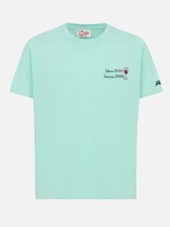 MC2 Saint Barth Classic Fit Cotton Jersey T-shirt Portofino With Sabato Divino Domenica Divano Embroidery 9 MC2 Saint Barth Classic Fit Cotton Jersey T-shirt Portofino With Sabato Divino Domenica Divano Embroidery -MC2 Saint Barth Shop UID POT000105283H MAN T SHIRT GREEN 20250315090000 04