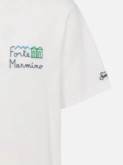 MC2 Saint Barth Classic Fit Cotton Jersey T-shirt Portofino With Forte Marmino Embroidery -MC2 Saint Barth Shop UID POT000105576H MAN T SHIRT WHITE 20250315090000 05