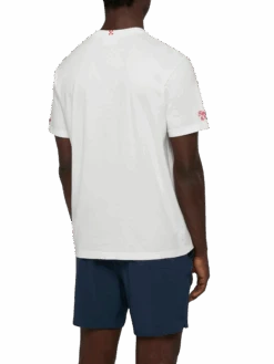 MC2 Saint Barth Classic Fit Cotton Jersey T-shirt Portofino With Vengo Al Mare Embroidery |SAPORE DI MARE SPECIAL EDITION -MC2 Saint Barth Shop UID POT000105579H MAN T SHIRT WHITE MOVIE SAPOREDIMARE 20250507103510 3