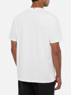 MC2 Saint Barth Classic Fit Cotton Jersey T-shirt Portofino With Volare Embroidery -MC2 Saint Barth Shop UID POT000107180H MAN T SHIRT WHITE EMBROIDERY MC2 20250704170012 3