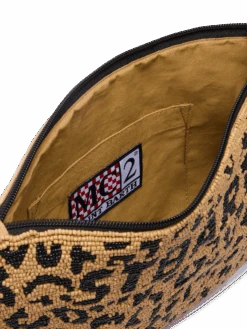 MC2 Saint Barth Pearl Pouch With Animalier Beaded Pattern 9 MC2 Saint Barth Pearl Pouch With Animalier Beaded Pattern -MC2 Saint Barth Shop UID POU000201359H ACCESSORY BAG BROWN ANIMALIER 0 3