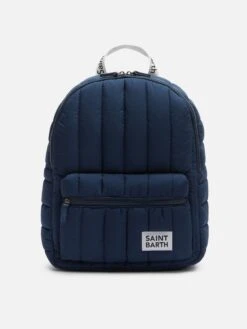 MC2 Saint Barth Navy Blue Puffer Backpack