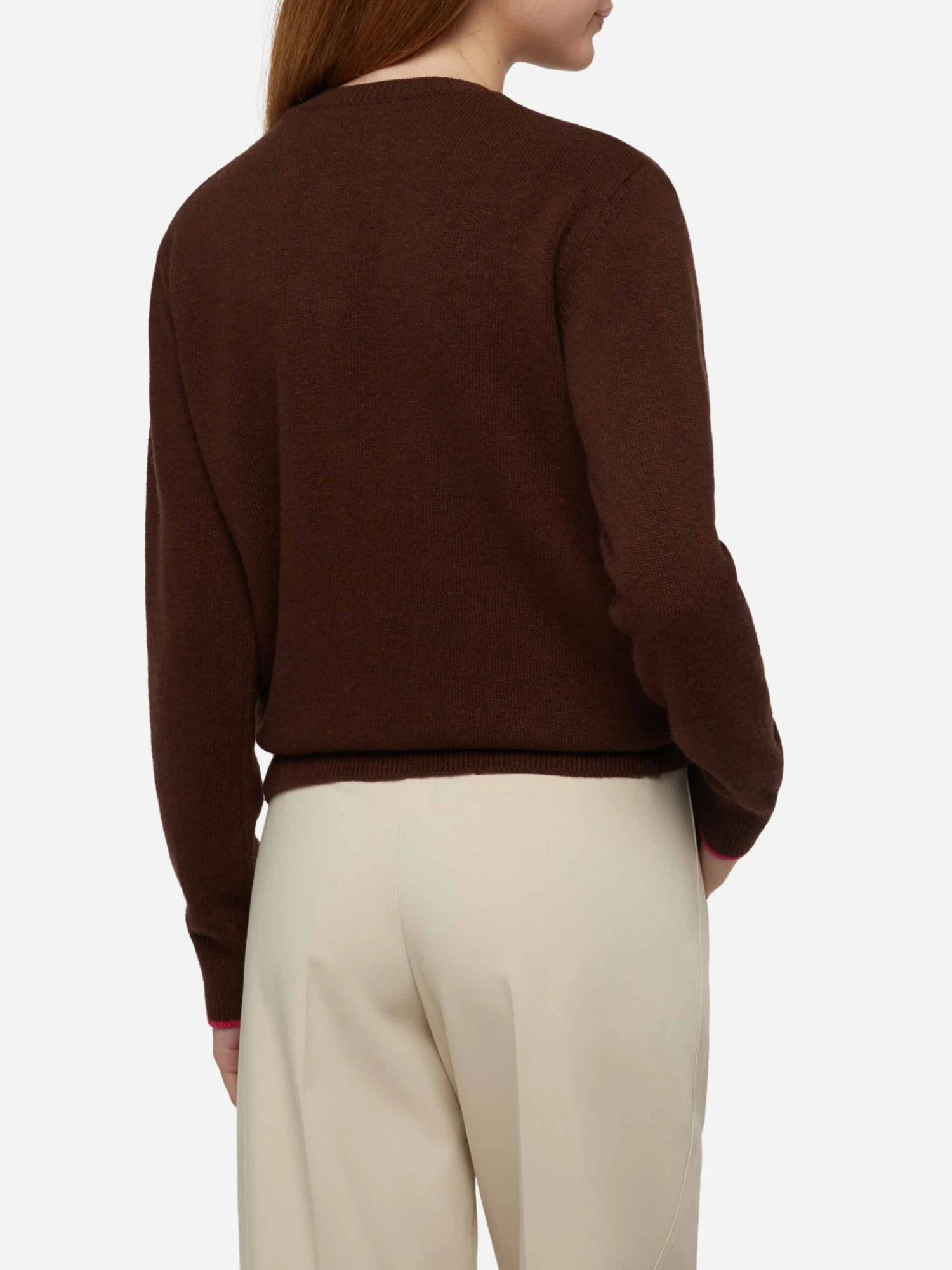 MC2 Saint Barth Brown Sweater New Queen With Hot Chocolate Weather Embroidery 5 MC2 Saint Barth Brown Sweater New Queen With Hot Chocolate Weather Embroidery - Image 3