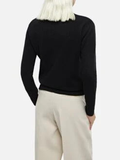 MC2 Saint Barth Woman Black Sweater New Queen With Queen Of The Nightembroidery -MC2 Saint Barth Shop UID QUE001004197G WOMAN KNITWEAR BLACK FUNNY 0 20241121163500 3