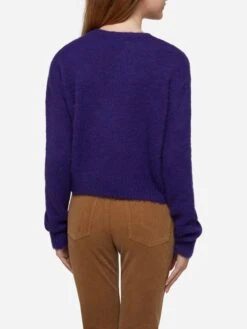 MC2 Saint Barth Woman Crewneck Soft Crop Sweater With Dammi Solo Un Minuto Embroidery -MC2 Saint Barth Shop UID QUE001700179C WOMAN KNITWEAR 0 FUNNY 0 20250107180001 3