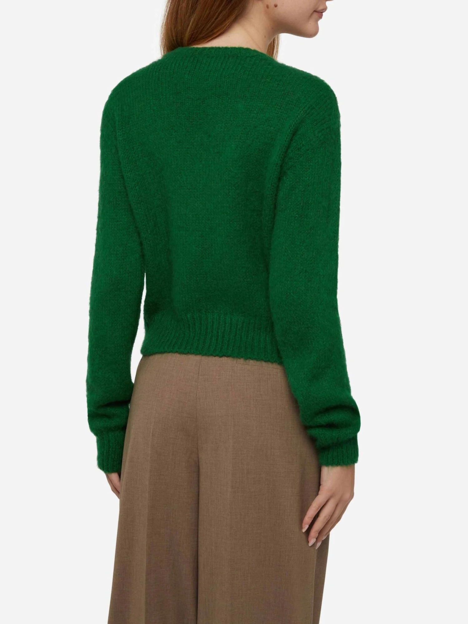 MC2 Saint Barth Woman Crewneck Soft Crop Sweater With Plastic Free Embroidery 5 MC2 Saint Barth Woman Crewneck Soft Crop Sweater With Plastic Free Embroidery - Image 3