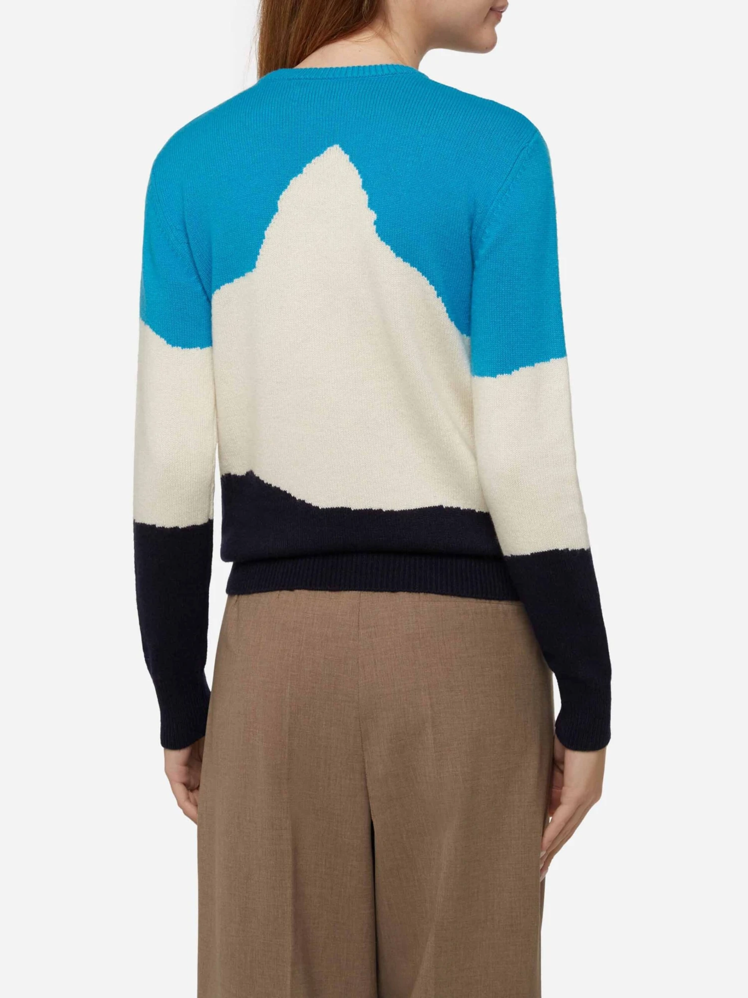 Woman Sweater Engadina Vintage Postcard Print 4 Woman Sweater Engadina Vintage Postcard Print - Image 2