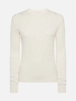MC2 Saint Barth Off-white Cotton Cable Knit Sweater New Queen 9 MC2 Saint Barth Off-white Cotton Cable Knit Sweater New Queen -MC2 Saint Barth Shop UID QUE002103563H WOMAN KNITWEAR WHITE 0 0 20250320123502 4