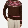 MC2 Saint Barth Brown Sweater Queen Nordic Soft With Fair Isle Jacquard And Sun Moritz Embroidery 2 MC2 Saint Barth Brown Sweater Queen Nordic Soft With Fair Isle Jacquard And Sun Moritz Embroidery -MC2 Saint Barth Shop UID QUE002610982E WOMAN KNITWEAR BROWN MOUNTAINSTYLE 0 20250107173500 1