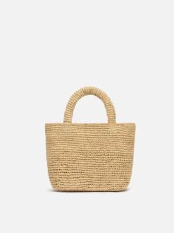 MC2 Saint Barth Beige Raffia Mini Beach Bag With Cotton Pouch -MC2 Saint Barth Shop UID RAFB00306521H ACCESSORY BAG BEIGE EMBROIDERY MC2 20250611142334 3