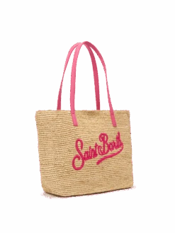 MC2 Saint Barth Beige Raffia City Mid Bag With Saint Barth Embroidered Logo 11 MC2 Saint Barth Beige Raffia City Mid Bag With Saint Barth Embroidered Logo -MC2 Saint Barth Shop UID RAFC00201329H ACCESSORY BAG BEIGE PLAINCOLOR 0 3