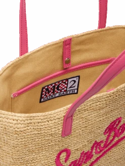 MC2 Saint Barth Beige Raffia City Mid Bag With Saint Barth Embroidered Logo 13 MC2 Saint Barth Beige Raffia City Mid Bag With Saint Barth Embroidered Logo -MC2 Saint Barth Shop UID RAFC00201329H ACCESSORY BAG BEIGE PLAINCOLOR 0 6
