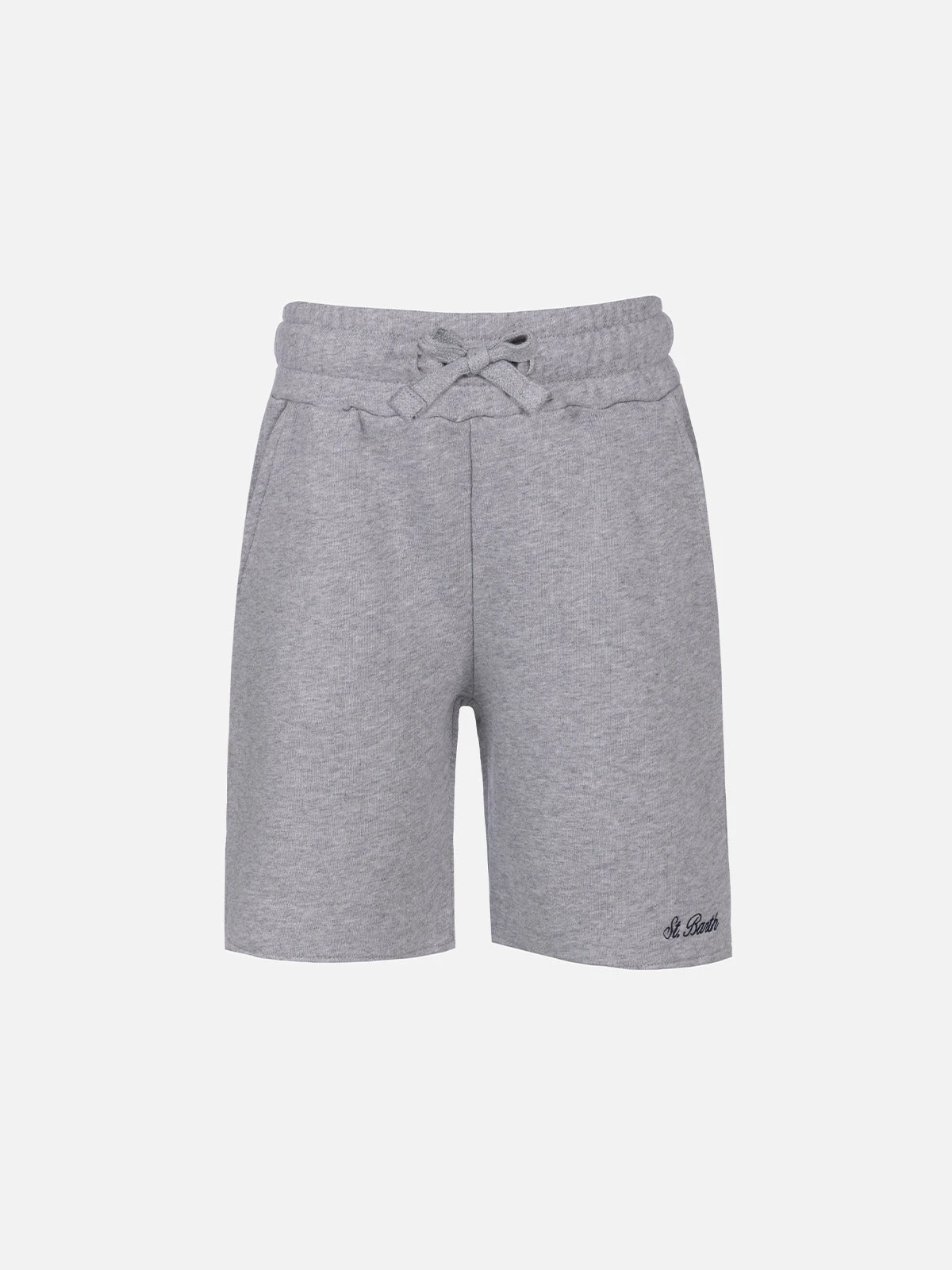 MC2 Saint Barth Boy Grey Cotton Fleece Bermuda Shorts Randle Jr 3 MC2 Saint Barth Boy Grey Cotton Fleece Bermuda Shorts Randle Jr