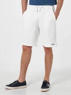 MC2 Saint Barth Randle White Cotton Fleece Bermuda Shorts