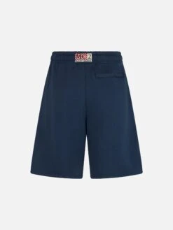 MC2 Saint Barth Randle Navy Blue Cotton Fleece Bermuda Shorts -MC2 Saint Barth Shop UID RANL00201793F MAN PANT BLUE 2 70cbe2be d134 418c a0df 1df945f6b35f