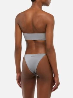 MC2 Saint Barth Bandeau Bikini Rebby Marielle In Shimmer Grey 10 MC2 Saint Barth Bandeau Bikini Rebby Marielle In Shimmer Grey -MC2 Saint Barth Shop UID REBB00300148H WOMAN TOPBIKINI GREY PLAIN.COLOR MC2 3