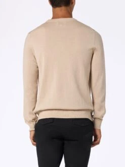 MC2 Saint Barth Man Beige Merino Wool Sweater Regent -MC2 Saint Barth Shop UID REGE00100019G STBM KNITWEAR BROWN 20240903143500 2