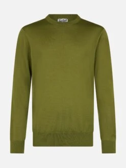 MC2 Saint Barth Man Regent Pistachio Merino Wool Sweater -MC2 Saint Barth Shop UID REGE00100738G STBM KNITWEAR GREEN 20240903163500 4