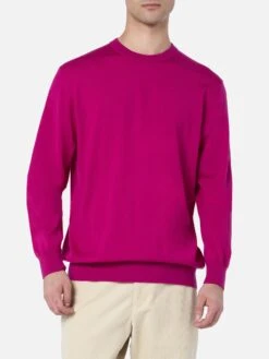 MC2 Saint Barth Man Regent Peony Merino Wool Sweater