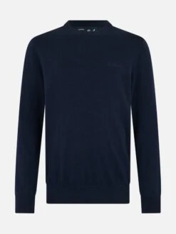 MC2 Saint Barth Man Navy Blue Cashmere Blend Crewneck Sweater Regent 9 MC2 Saint Barth Man Navy Blue Cashmere Blend Crewneck Sweater Regent -MC2 Saint Barth Shop UID REGE00300010G STBM KNITWEAR BLUE 20240903140000 4