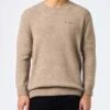 MC2 Saint Barth Man Crewneck Kaki Stretch Alpaca Sweater Regent -MC2 Saint Barth Shop UID REGE00300024G MAN KNITWEAR BROWN 20240930163500 1