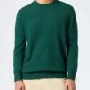 MC2 Saint Barth Man British Green Blended Cashmere Crewneck Sweater Regent -MC2 Saint Barth Shop UID REGE00300040G MAN KNITWEAR GREEN 20240930183500 1