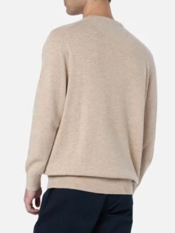 MC2 Saint Barth Man Beige Crewneck Cashmere Blend Sweater Regent 7 MC2 Saint Barth Man Beige Crewneck Cashmere Blend Sweater Regent -MC2 Saint Barth Shop UID REGE00300045G MAN KNITWEAR BROWN 20240903163500 3