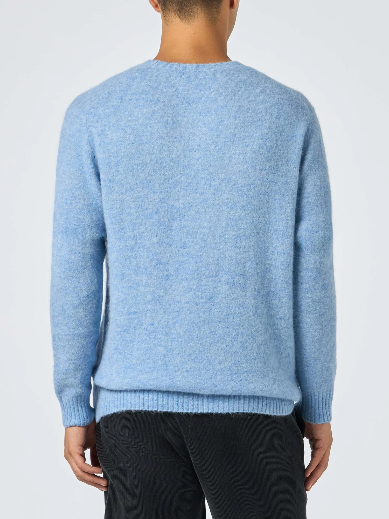 MC2 Saint Barth Man Light Blue Crewneck Stretch Sweater Regent 4 MC2 Saint Barth Man Light Blue Crewneck Stretch Sweater Regent - Image 2