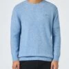 MC2 Saint Barth Man Light Blue Crewneck Stretch Sweater Regent -MC2 Saint Barth Shop UID REGE00300114G MAN KNITWEAR SKY 20240930183500 1