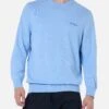 MC2 Saint Barth Man Light Blue Blended Cashmere Crewneck Sweater Regent -MC2 Saint Barth Shop UID REGE00300325G MAN KNITWEAR SKY 20240903170000 2