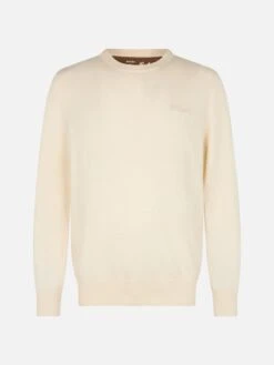 MC2 Saint Barth Man White Crewneck Cashmere Blend Sweater Regent -MC2 Saint Barth Shop UID REGE00300492G MAN KNITWEAR WHITE 20240917123501 1