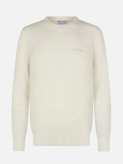 MC2 Saint Barth Man White Crewneck Stretch Sweater Regent -MC2 Saint Barth Shop UID REGE00300690G MAN KNITWEAR WHITE 20240917123501 1 b321c800 1747 486a b98e 88ad628861a5