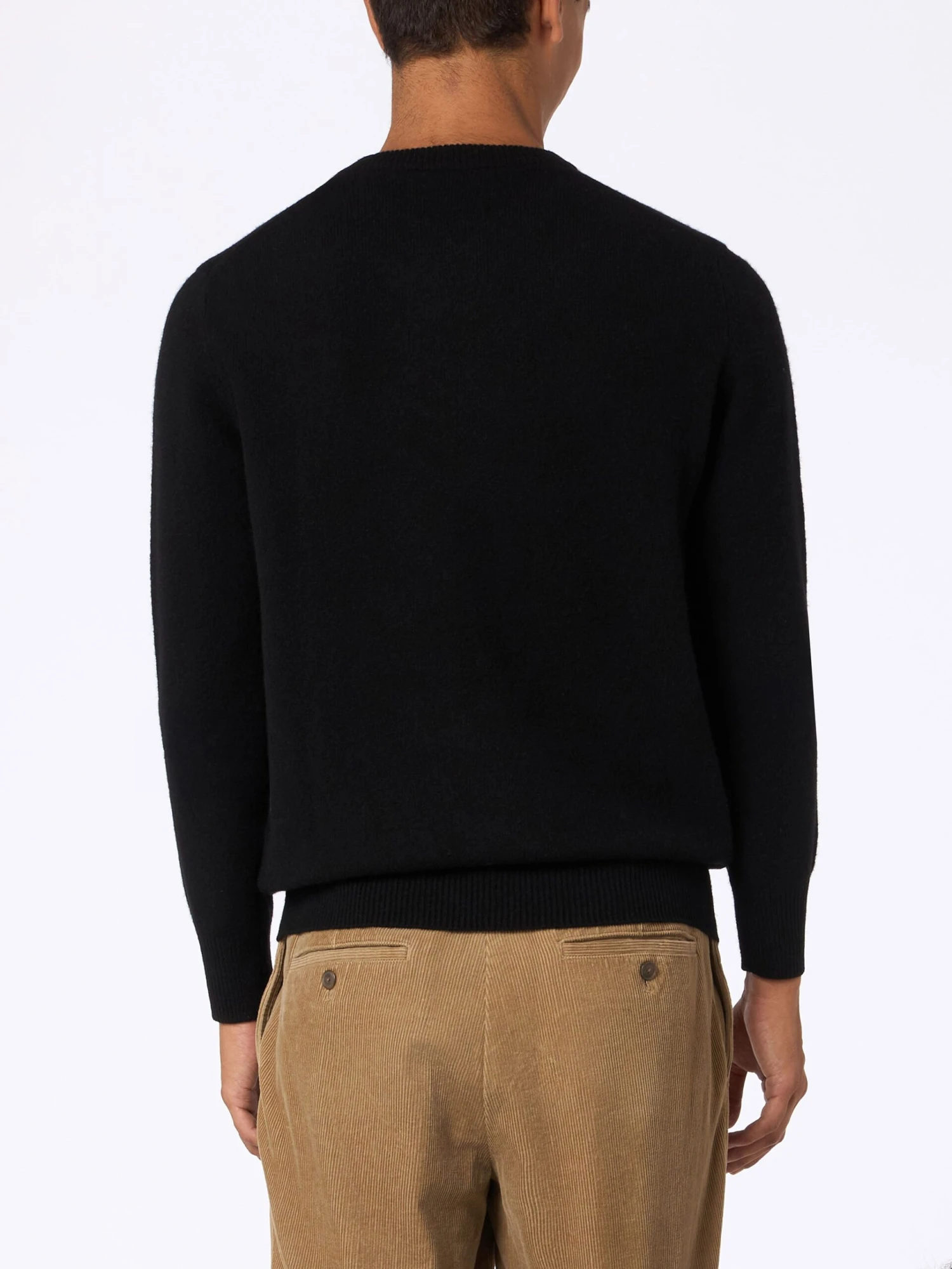 MC2 Saint Barth Man Black Lambswool Sweater Regent 4 MC2 Saint Barth Man Black Lambswool Sweater Regent - Image 2