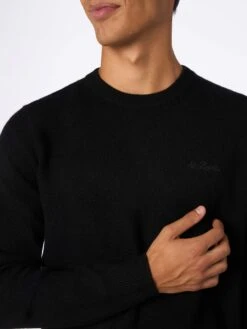 MC2 Saint Barth Man Black Lambswool Sweater Regent 8 MC2 Saint Barth Man Black Lambswool Sweater Regent -MC2 Saint Barth Shop UID REGE00300810G STBM KNITWEAR BLACK 20240903163500 3