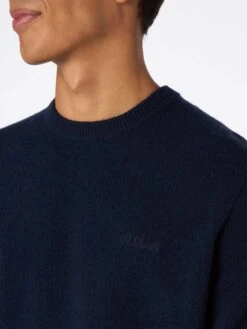 MC2 Saint Barth Man Navy Blue Lambswool Sweater Regent 8 MC2 Saint Barth Man Navy Blue Lambswool Sweater Regent -MC2 Saint Barth Shop UID REGE00300845G STBM KNITWEAR BLUE 20240903163500 3